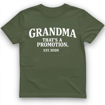 Personalization Grandma That's a Promotion Est Year T-Shirt